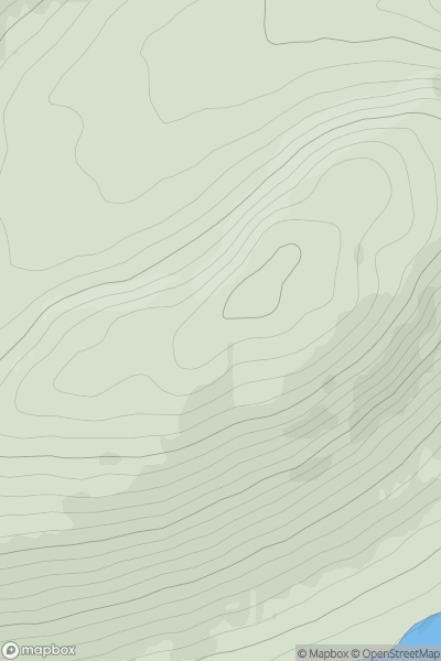 Thumbnail image for Meall Odhar [Glen Shiel to Loch Hourn and Loch Quoich] showing contour plot for surrounding peak